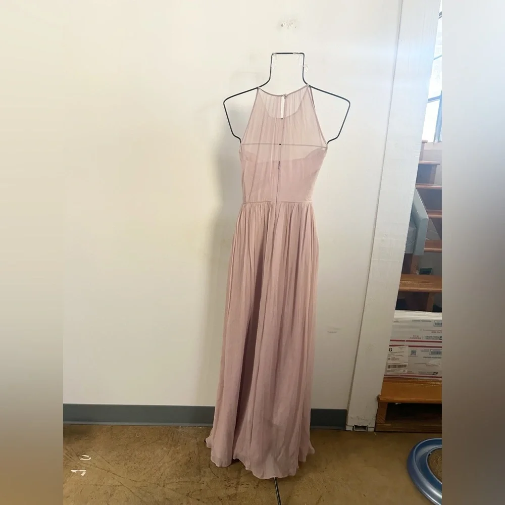 J.crew‎ pink maxi silk dress 0